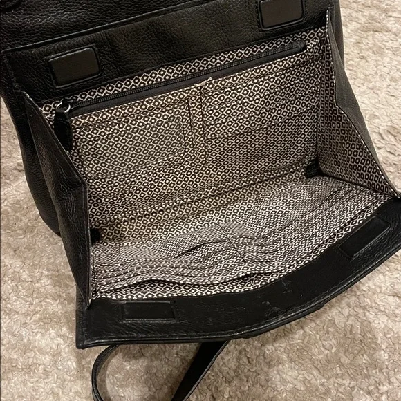 BRIGHTON PRETTY TOUGH BLACK STUDDED ROYCE SUPER ORGANIZERCROSSBODY HANDBAG